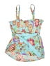 Chadwicks 100% Polyester Paisley Blue Swimsuit Top Size 12 - photo 2