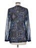 Lucky Brand 100% Polyester Blue Long Sleeve Blouse Size M - photo 2