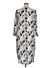 Shana Print Gray Casual Dress Size XL - photo 2