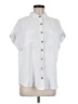 Inner Circle Inc. 100% Polyester White Short Sleeve Blouse Size M - photo 1
