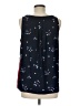 Tommy Hilfiger 100% Polyester Black Blue Sleeveless Blouse Size M - photo 2