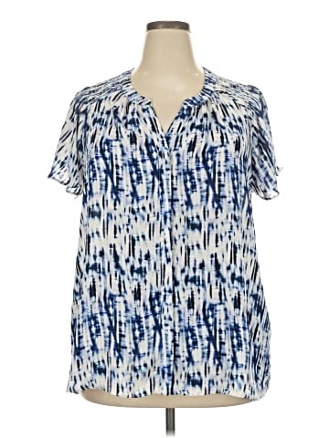 Rose + Olive Short Sleeve Blouse (view 1)