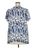 Rose + Olive Blue Short Sleeve Blouse Size 2X - photo 2