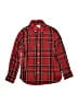 Crewcuts 100% Cotton Plaid Red Long Sleeve Button-Down Shirt Size 8 - photo 1