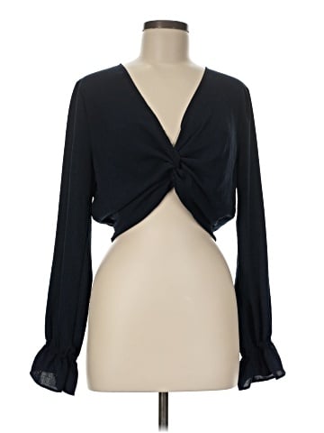 Topshop Long Sleeve Blouse (view 1)