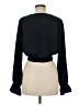 Topshop 100% Polyester Black Long Sleeve Blouse Size 8 - photo 2