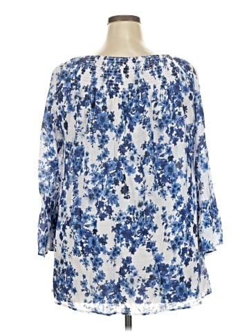 Counterparts 3/4 Sleeve Blouse (view 2)