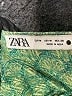 Zara 100% Polyester Paisley Green Casual Dress Size M - photo 7