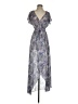 Ella Moss 100% Polyester Paisley Blue Casual Dress Size S - photo 1