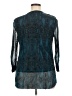 Alfani 100% Nylon Teal 3/4 Sleeve Blouse Size XL - photo 2