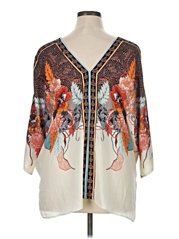 Rose + Olive 3/4 Sleeve Blouse (view 2)