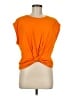 FRAME 100% Cotton Orange Short Sleeve Top Size M - photo 1