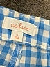 colsie 100% Cotton Checkered-gingham Blue Shorts Size S - photo 3