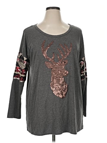 Pink Owl 3/4 Sleeve T-Shirt (view 1)