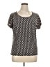 Talbots Polka Dots Black Short Sleeve T-Shirt Size XL - photo 1