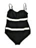 Catalina Stripes Black One Piece Swimsuit Size XL - photo 1