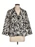 Karin Stevens Animal Print Ivory Blazer Size M (estimated) - photo 1
