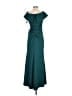 Xscape Solid Teal Cocktail Dress Size 6 - photo 2