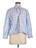 Zara Blue 3/4 Sleeve Blouse Size M - photo 1