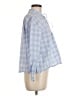 Zara Blue 3/4 Sleeve Blouse Size M - photo 4