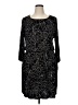 Apt. 9 Stars Black Casual Dress Size XL - photo 1