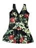 Summer Mae Floral Black One Piece Swimsuit Size L - photo 2