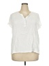 Nine West Ivory Short Sleeve Henley Size XXL - photo 1