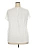 Nine West Ivory Short Sleeve Henley Size XXL - photo 2