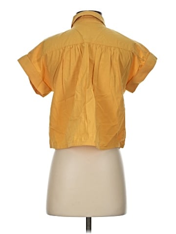 Madewell Signature Poplin Button-Up Drawstring Shirt (view 2)