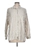 Old Navy Stripes Ivory Long Sleeve Button-Down Shirt Size L - photo 1