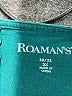 Roaman's Teal Long Sleeve Top Size 30 - 32 - photo 7