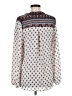 Eyeshadow 100% Polyester Ivory Long Sleeve Blouse Size M - photo 2