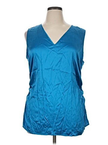 St. John Sleeveless Silk Top (view 1)
