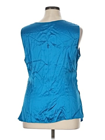 St. John Sleeveless Silk Top (view 2)