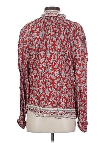 Madewell Shirred Popover Top in Paisley Print (view 2)
