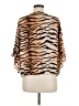 Adrienne Animal Print Tan Kimono Size M - photo 2