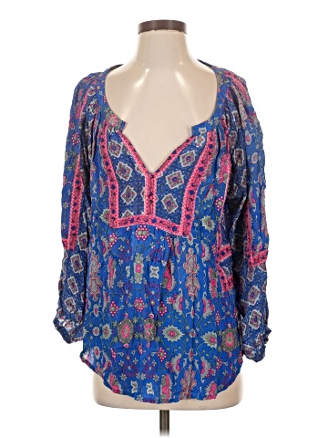 Tolani 3/4 Sleeve Silk Top (view 1)