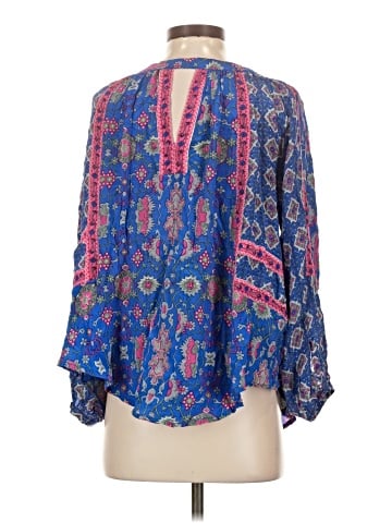 Tolani 3/4 Sleeve Silk Top (view 2)