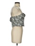 Forever 21 100% Rayon Silver Sleeveless Blouse Size L - photo 4