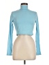 Rosio Blue Long Sleeve Turtleneck Size M - photo 1