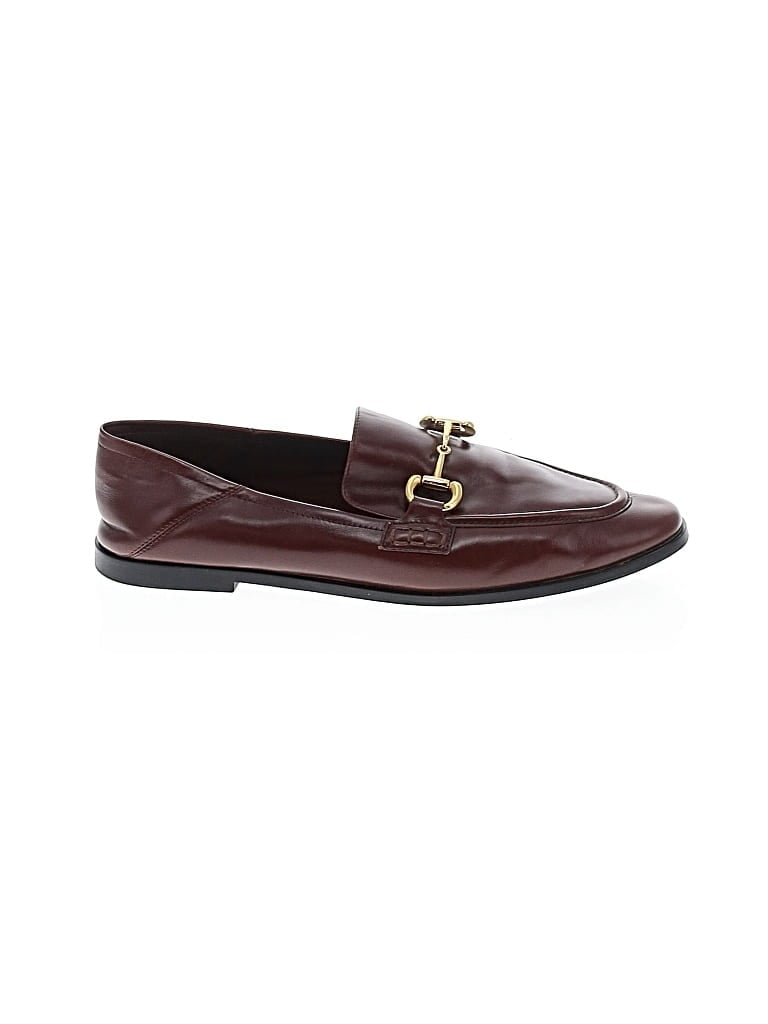 Pre-owned Jeffrey Campbell Flats In Burgundy