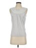 August Silk Gray Sleeveless Blouse Size S - photo 1