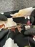 T Tahari Floral Black Coat Size M - photo 6