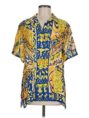 Robert Graham Short Sleeve Silk Top (view 1)