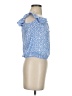 Sienna Sky 100% Polyester Blue Sleeveless Blouse Size XS - photo 4