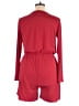 Charming Charlie Solid Red Romper Size XL - photo 2