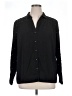 Nic + Zoe 100% Polyester Stars Black Long Sleeve Blouse Size XL - photo 1