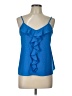 Paper Crane 100% Polyester Blue Sleeveless Blouse Size L - photo 1