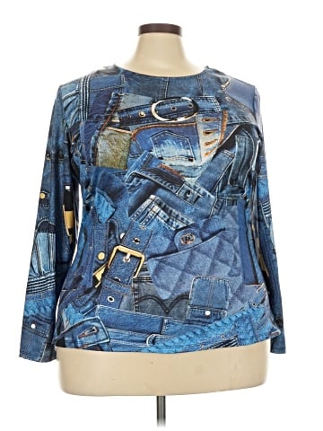Ashley Stewart Long Sleeve Blouse (view 1)