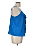 Paper Crane 100% Polyester Blue Sleeveless Blouse Size L - photo 4